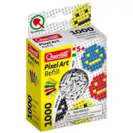 Quercetti: Białe piny Pixel Art 4 mm, opakowanie uzupełniające, 1000 sztuk