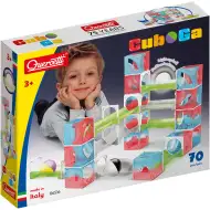 Quercetti: Cuboga zestaw do budowy toru kulkowego, 70 elementów