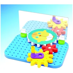 Quercetti: Mirrorello rozwijająca umiejętności zabawka z lusterkiem i kołami zębatymi zdjęcie 3
