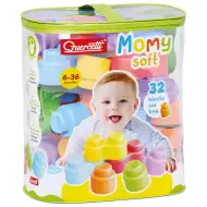 Quercetti: Momy Soft 32-elementowy zestaw miękkich klocków do budowy