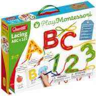 Quercetti: Montessori ABC+123 nawlekanka edukacyjna