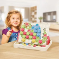 Quercetti: Play Eco Fantacolor junior zestaw pinezek 58 sztuk zdjęcie 3