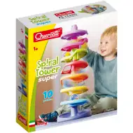 Quercetti: Spiralna wieża – tor kulkowy, zestaw 10-elementowy