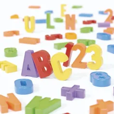 Quercetti: Zestaw magnetyczny ABC + 123, 106 elementów zdjęcie 2