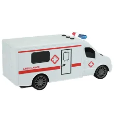 RC Ambulans zdalnie sterowany z efektami świetlnymi i dźwiękowymi, skala 1/24, 20 cm zdjęcie 2