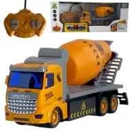 RC Betoniarka zdalnie sterowana z oświetleniem, skala 1/48, 27MHz, 20cm