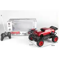 RC Czerwony Off-Road zdalnie sterowany samochód muscle z światłem i dźwiękiem 27 MHz 1/14