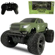 RC Off-Road Military zdalnie sterowany wojskowy Pick-Up terenowy z oświetleniem 27 MHz, 29 cm, skala 1:14