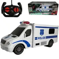 RC Radiowóz policyjny z efektami świetlnymi i dźwiękowymi, skala 1:18, 20 cm