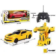 RC Samochód sportowy Camaro przekształcający się w robota w skali 1/16, dostępny w dwóch kolorach.