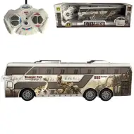 RC Zdalnie Sterowany Autobus Jurassic City z światłem 27MHz w skali 1/32, 25cm