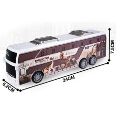 RC Zdalnie Sterowany Autobus Jurassic City z światłem 27MHz w skali 1/32, 25cm zdjęcie 2