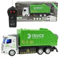 RC Zdalnie sterowana śmieciarka z efektami świetlnymi, skala 1/48, 20 cm