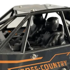 RC Zdalnie sterowany Jeep Cross Country z bocznym ruchem, zawieszeniem sprężynowym i efektami świetlnymi 21 cm 2,4 GHz zdjęcie 5