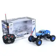 RC Zdalnie sterowany policyjny crawler terenowy 1/18