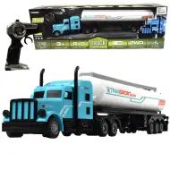 RC ciężarówka z przyczepą cysterną, skala 1:32, 2.4GHz, 50 cm