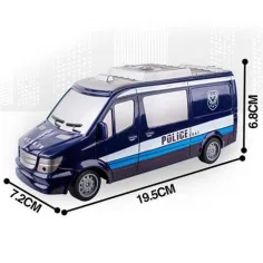 RC policyjny mikrobus SWAT ze światłem 27MHz, skala 1:32, 25 cm zdjęcie 3
