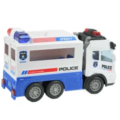 RC radiowóz policyjny z efektami świetlnymi w skali 1/43, 27 MHz, 21 cm. zdjęcie 2