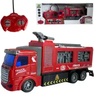 RC samochód strażacki z efektami świetlnymi w skali 1:48, 19 cm