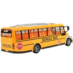 RC zdalnie sterowany żółty autobus szkolny z efektami świetlnymi i akumulatorem 27MHz 40cm zdjęcie 3