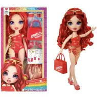 Rainbow High: Plażowa modna lalka do przebierania się Ruby – modna lalka do opalania