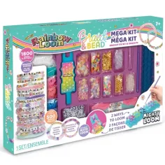 Rainbow Loom: Zestaw do robienia gigantycznych gumowych bransoletek i nawlekania koralików