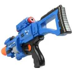 Rapid Launcher: Elektryczna broń miotająca piankowe pociski z obrotowym bębnem, 20 nabojów, 49 cm zdjęcie 6