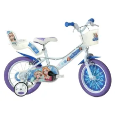 Rower 14-calowy z motywem Królowej Śniegu - Dino Bikes
