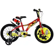 Rower dziecięcy Mickey Mouse w kolorze czerwonym, rozmiar 14" - rower Dino Bikes