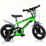 Rower dziecięcy Mountain Bike R88 zielono-czarny w rozmiarze 12" – rower Dino Bikes