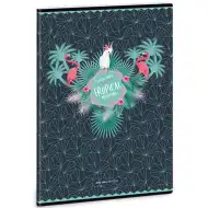 Różowy Flamingo zeszyt w kratkę A4
