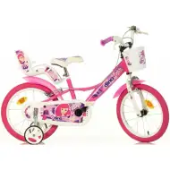 Różowy rower Sfera Fairy w rozmiarze 16 - rower Dino Bikes