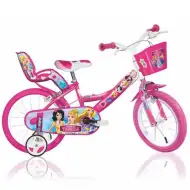 Różowy rowerek dziecięcy Princess w rozmiarze 16 cali - rower Dino Bikes