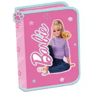 Różowy rozkładany piórnik Barbie 21x14x3,5 cm