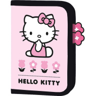 Różowy wielopoziomowy piórnik Hello Kitty