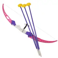 Różowy zestaw łuków z przyssawkowymi strzałami 54 cm