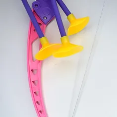 Różowy zestaw łuków z przyssawkowymi strzałami 54 cm zdjęcie 3