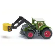 SIKU Fendt traktor z chwytakiem do bel, samochodzik 1/87