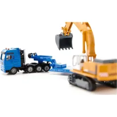 SIKU MAN ciężarówka do transportu ciężkiego z koparką Liebherr w skali 1/87 zdjęcie 3