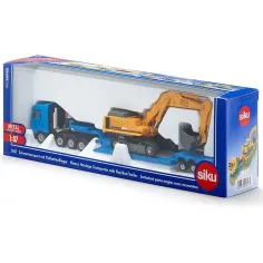 SIKU MAN ciężarówka do transportu ciężkiego z koparką Liebherr w skali 1/87 zdjęcie 5