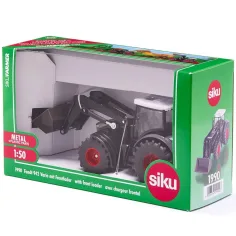SIKU traktor Fendt 942 Vario z osprzętem rolniczym i łyżką załadunkową w skali 1:50 zdjęcie 5
