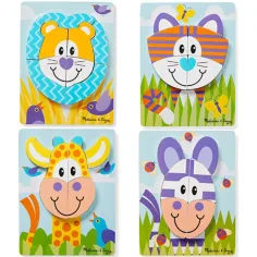 Safari wielkie drewniane puzzle - Melissa & Doug zdjęcie 3