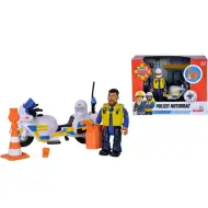 Sam Strażak: Zestaw figurek Malcolm motorowy policjant - Simba Toys