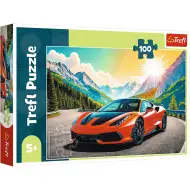 Samochód sportowy w górach puzzle 100 elementów - Trefl