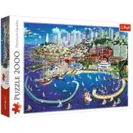San Francisco Bay 2000-elementowe puzzle - Trefl