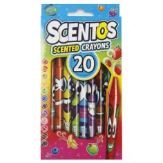 Scentos: Zestaw 20 pachnących kredek woskowych