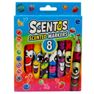 Scentos pachnące flamastry w żywych kolorach, 8 szt.