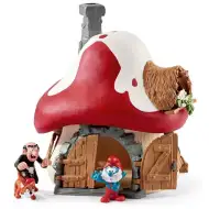 Schleich: Dom grzyba z figurkami Papy Smerfa i Gargamela (20803)