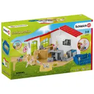 Schleich: Farm World - Klinika weterynaryjna ze źrebakiem i zwierzętami domowymi (42502)