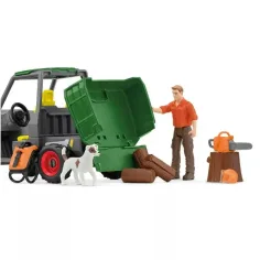 Schleich: Farm World - Zestaw do zabawy Leśne prace (42659) zdjęcie 4